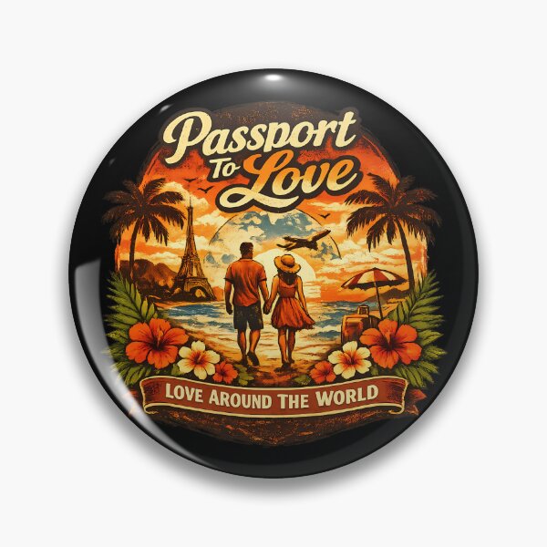 Item preview, Passport To Love Romantic Summer Vacation Couple Design designed and sold by RoyesButler.