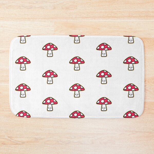 Item preview, Cute Kawaii Vivid Crimson Mushroom Sticker Transparent Background designed and sold by NadDot.