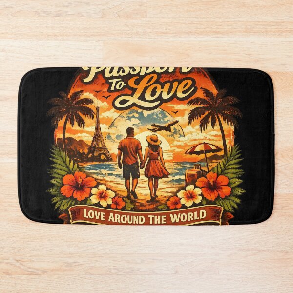 Item preview, Passport To Love Romantic Summer Vacation Couple Design designed and sold by RoyesButler.