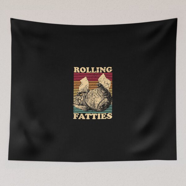 Item preview, Rolling Fatties Cat Funny Cute Cat Lover  designed and sold by PamoHunter.