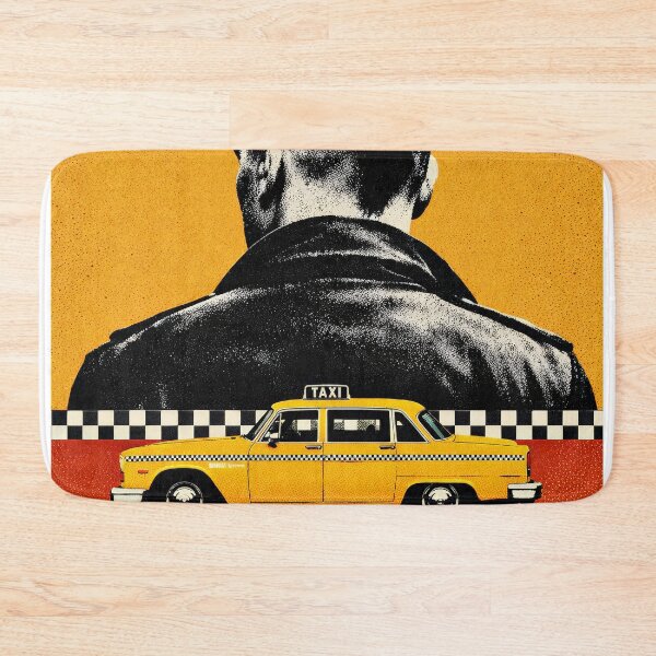 Item preview, Mohawk Man Yellow Taxi Retro Orange Noir Film Poster designed and sold by Cine8.