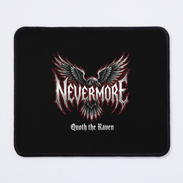 Item preview, Edgar Allan Poe Metal Band Style Nevermore Raven designed and sold by Fenay Designs.