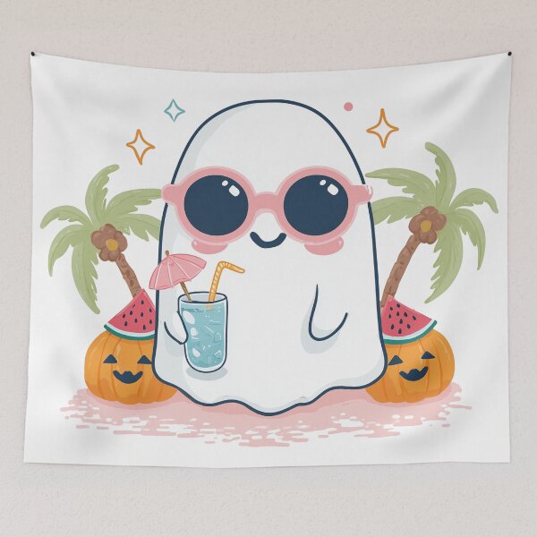 Item preview, Spooky Splash Summerween Ghost designed and sold by TobattoVision Commodities.