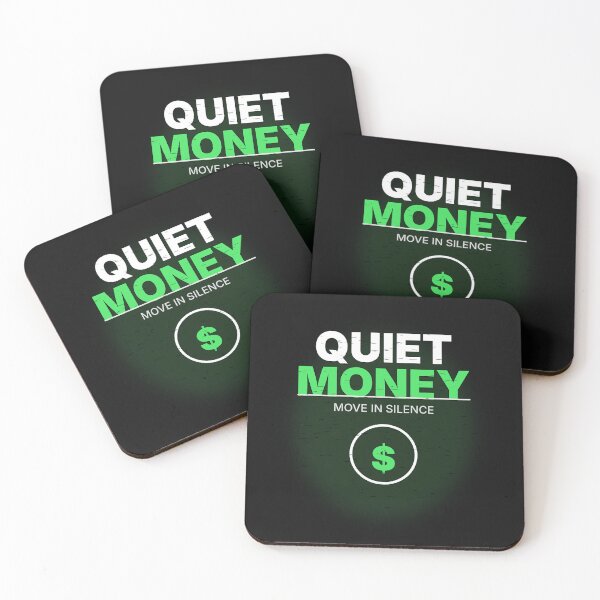 Item preview, Quiet Money Minimalist Wealth Mindset Shirt designed and sold by PixelPublishing.