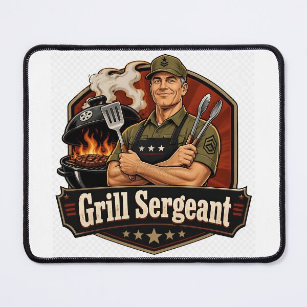 Item preview, Grill Sergeant BBQ Dad Shirt designed and sold by SVARCreations.