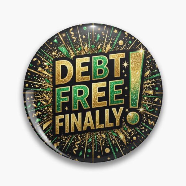 Item preview, Debt Free Finally Shirt Debt Free Journey Celebration Gift Financial Freedom Tee designed and sold by BrokeNoMoreCo.