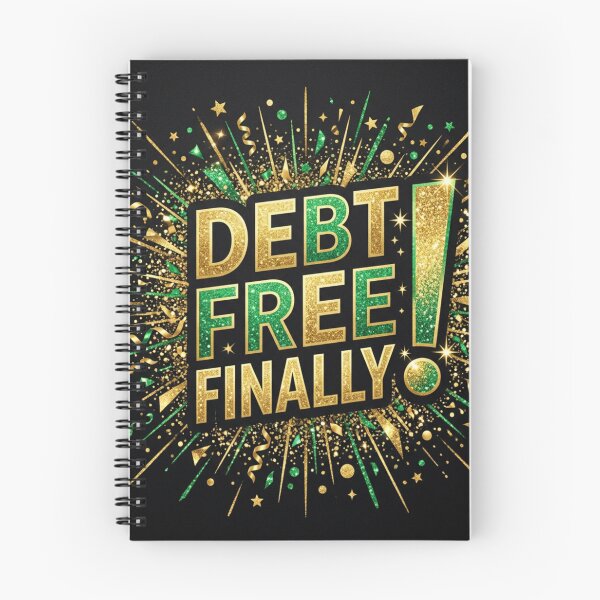Item preview, Debt Free Finally Shirt Debt Free Journey Celebration Gift Financial Freedom Tee designed and sold by BrokeNoMoreCo.