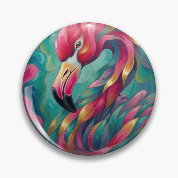 Item preview,     Tropical Flamingo Fantasy, Bold Colorful Beach Wall Art By Sherry Lynn designed and sold by Sherrylynart.