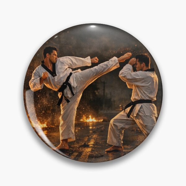 Item preview, Taekwondo in front of the fire designed and sold by HerbertFlenner.