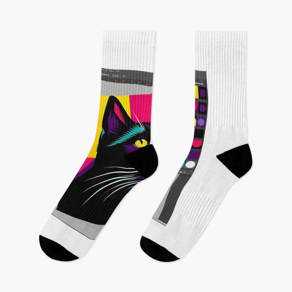 Item preview, Pop art cat with curious gaze - Intense colors designed and sold by davidromapixel.