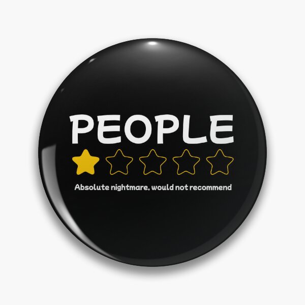 Item preview, People 1 Star Review Funny Sarcastic Typography Design designed and sold by UI Expert.