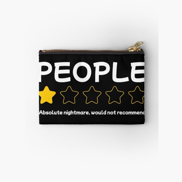 Item preview, People 1 Star Review Funny Sarcastic Typography Design designed and sold by UI Expert.