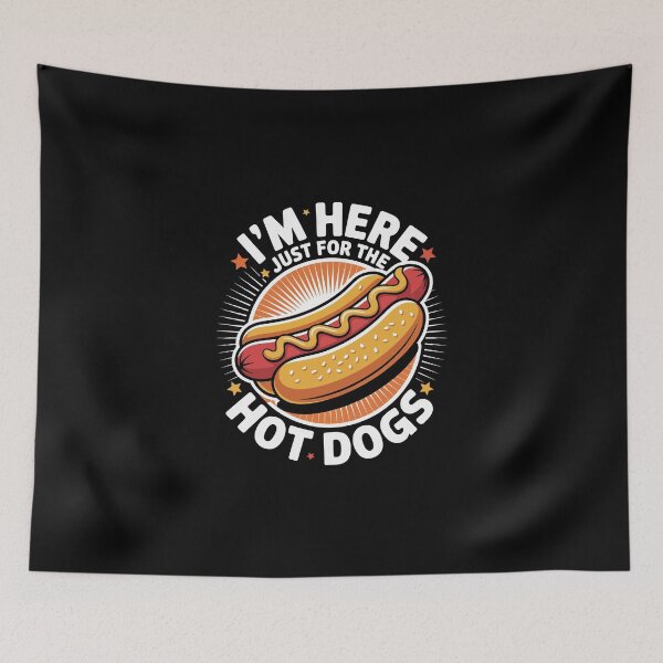 Item preview, I'm Here for Hot Dogs designed and sold by jkrphoto.