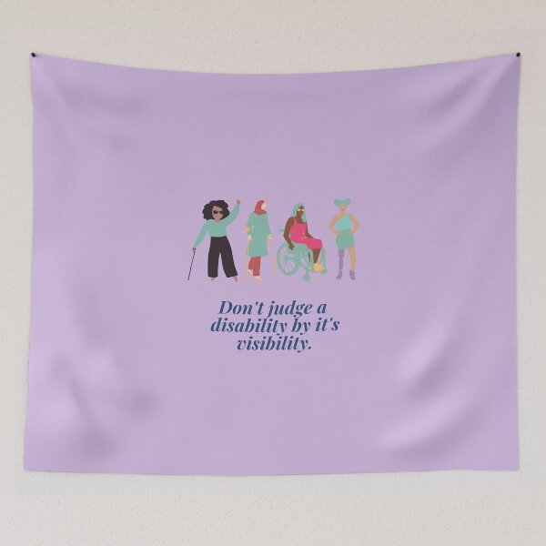 Item preview, Don't Judge A Disability By It's Visibility - Pink Edition designed and sold by Megan-Alice.