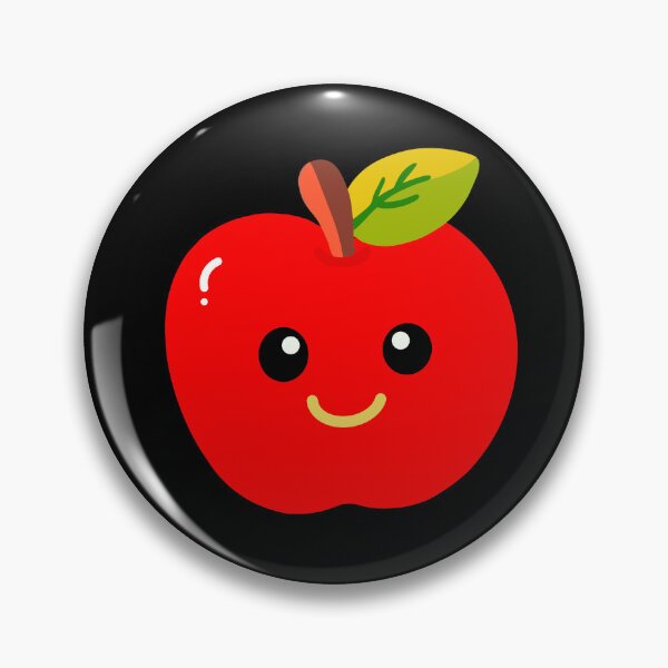 Item preview, : ⁠Cute Red Apple Character Illustration with Happy Smiling Face for Kids⁠ designed and sold by Teenidesign .