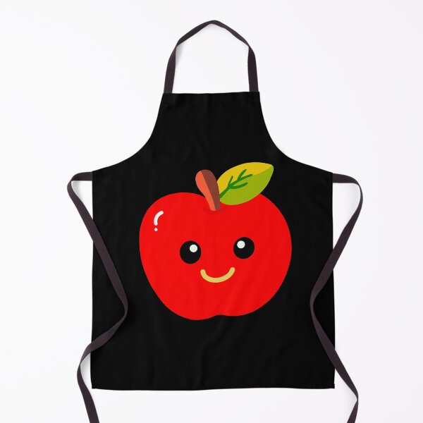 Item preview, : Cute Red Apple Character Illustration with Happy Smiling Face for Kids designed and sold by Teenidesign .