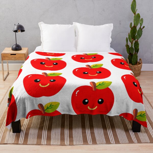 Item preview, : ⁠Cute Red Apple Character Illustration with Happy Smiling Face for Kids⁠ designed and sold by Teenidesign .