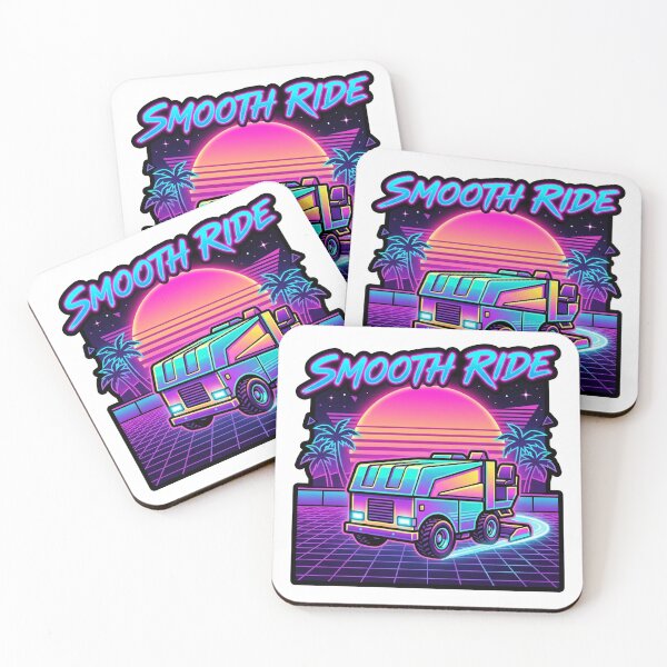 Item preview, Zamboni Smooth Ride Retro 80s Synthwave Ice Resurfacer designed and sold by DuckOddity.