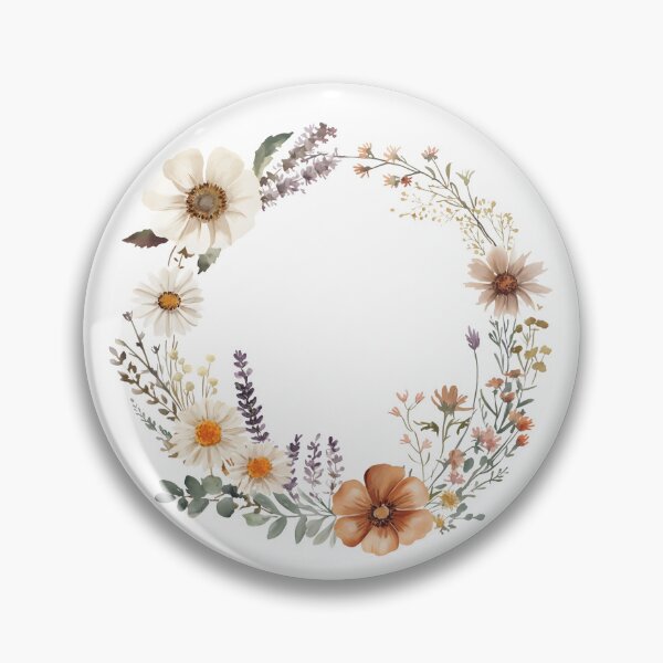 Item preview, Boho Floral Wreath Design | Wildflower Botanical Circle Aesthetic designed and sold by innerfaith.