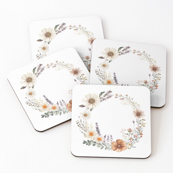 Item preview, Boho Floral Wreath Design | Wildflower Botanical Circle Aesthetic designed and sold by innerfaith.