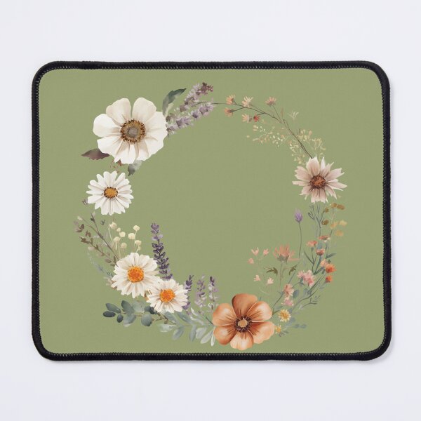 Item preview, Boho Floral Wreath Design | Wildflower Botanical Circle Aesthetic designed and sold by innerfaith.