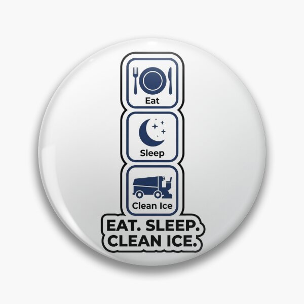 Item preview, Zamboni Eat Sleep Clean Ice Funny Rink Driver Parody designed and sold by DuckOddity.