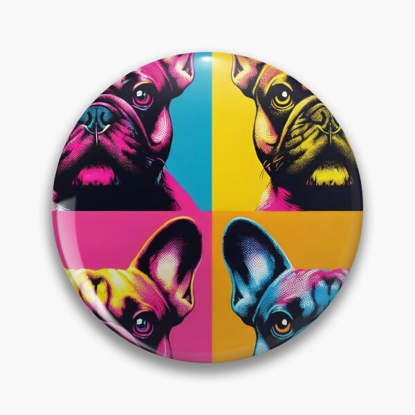 Item preview, French Bulldog pop art - Dynamic composition designed and sold by davidromapixel.