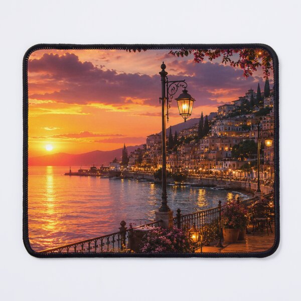Item preview, Sunset Night Lights Aesthetic | Golden Sky Glow City Evening Landscape Wallpaper designed and sold by Katie010.