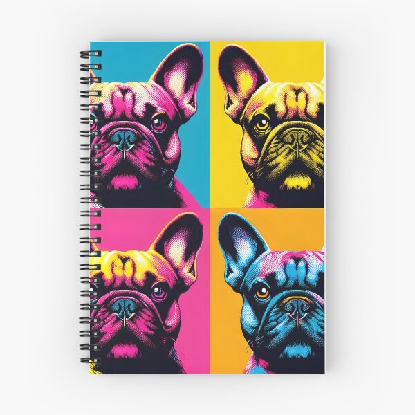 Item preview, French Bulldog pop art - Dynamic composition designed and sold by davidromapixel.