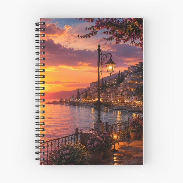 Item preview, Sunset Night Lights Aesthetic | Golden Sky Glow City Evening Landscape Wallpaper designed and sold by Katie010.