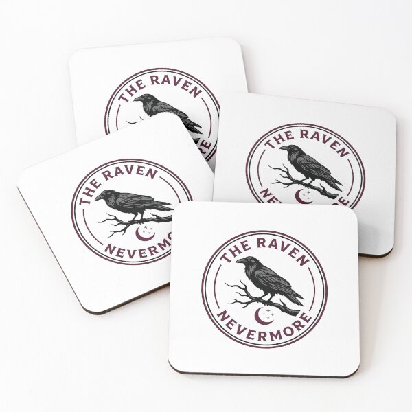 Item preview, Edgar Allan Poe The Raven Nevermore Circular Crest Badge designed and sold by Fenay Designs.