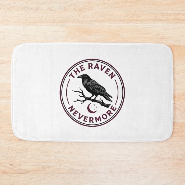 Item preview, Edgar Allan Poe The Raven Nevermore Circular Crest Badge designed and sold by Fenay Designs.