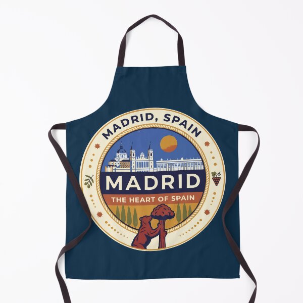 Item preview, Madrid Spain Illustration Travel Art Badge designed and sold by KrisSidDesigns.