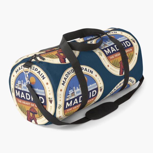Item preview, Madrid Spain Illustration Travel Art Badge designed and sold by KrisSidDesigns.