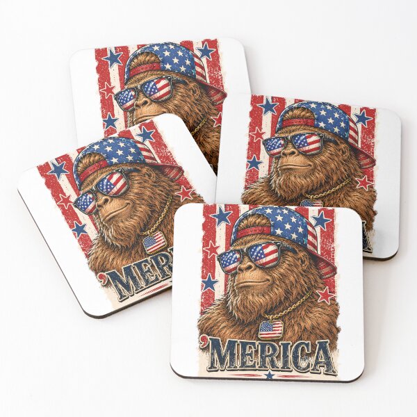 Item preview, Bigfoot ’Merica Patriotic Vintage USA designed and sold by Spyshirt.
