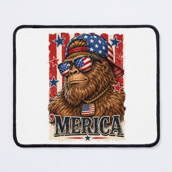 Item preview, Bigfoot ’Merica Patriotic Vintage USA designed and sold by Spyshirt.