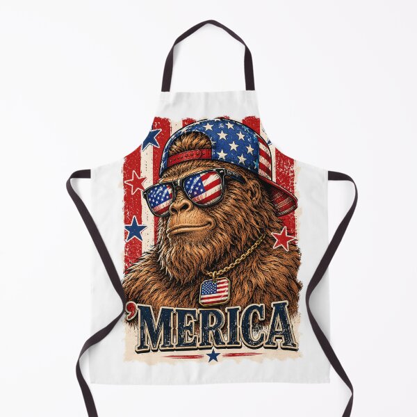 Item preview, Bigfoot ’Merica Patriotic Vintage USA designed and sold by Spyshirt.