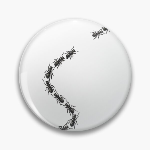 Item preview, Ants Marching Line - Minimalist Nature Illustration designed and sold by HornbillDesign.