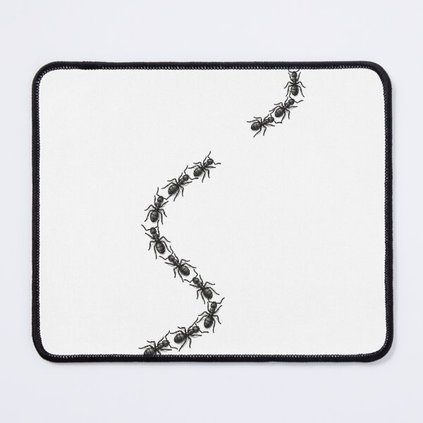 Item preview, Ants Marching Line - Minimalist Nature Illustration designed and sold by HornbillDesign.