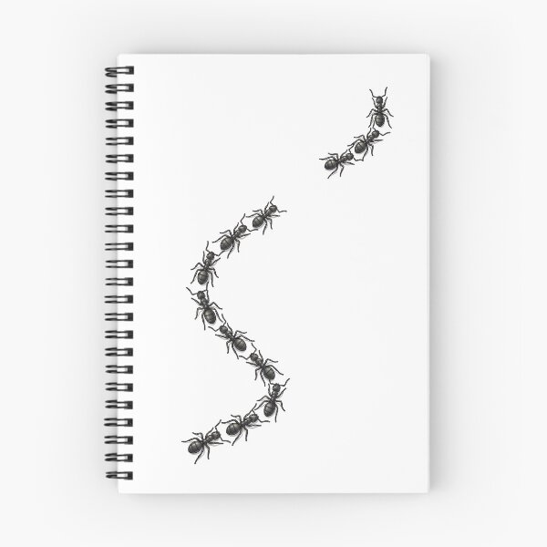 Item preview, Ants Marching Line - Minimalist Nature Illustration designed and sold by HornbillDesign.