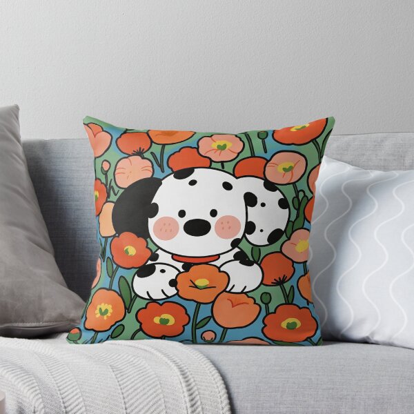 Item preview, Cute Dalmatian Puppy Peeking in Red Flowers designed and sold by Simple Life & KAMOCHI.