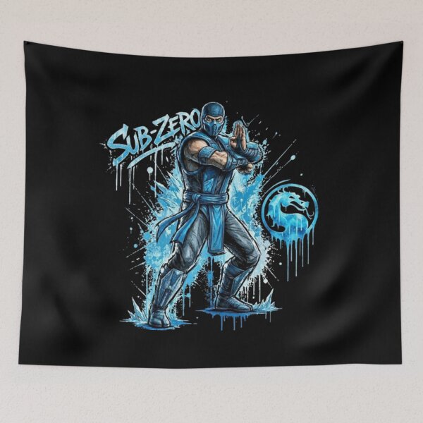 Item preview, SUB‑ZERO – Mortal Kombat Cryo Graffiti Tribute designed and sold by Wawan35200.