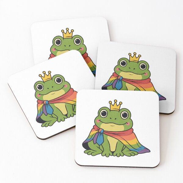 Item preview, Cute Pride Frog King with Rainbow Cape designed and sold by Anne97s.