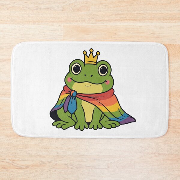 Item preview, Cute Pride Frog King with Rainbow Cape designed and sold by Anne97s.