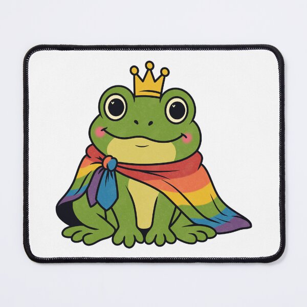 Item preview, Cute Pride Frog King with Rainbow Cape designed and sold by Anne97s.
