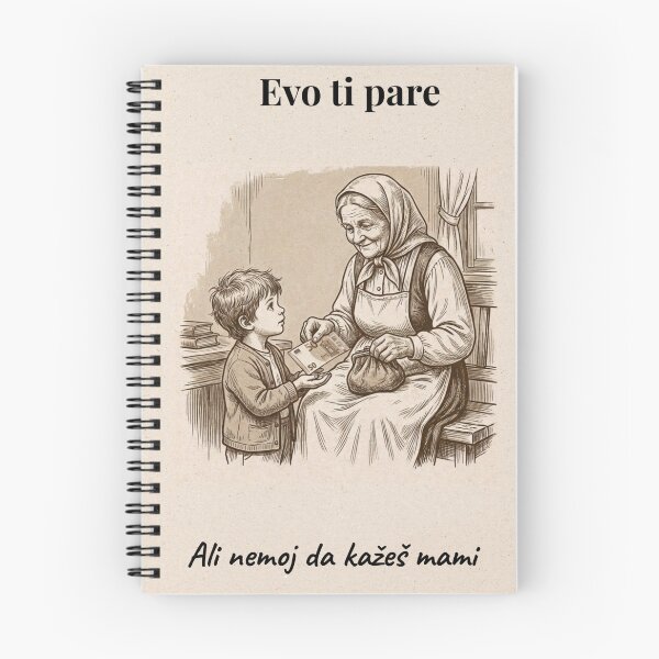 Item preview, Balkan Grandma – “Evo ti pare ali nemoj da kažeš mami” Vintage Poster designed and sold by Mastalina99.