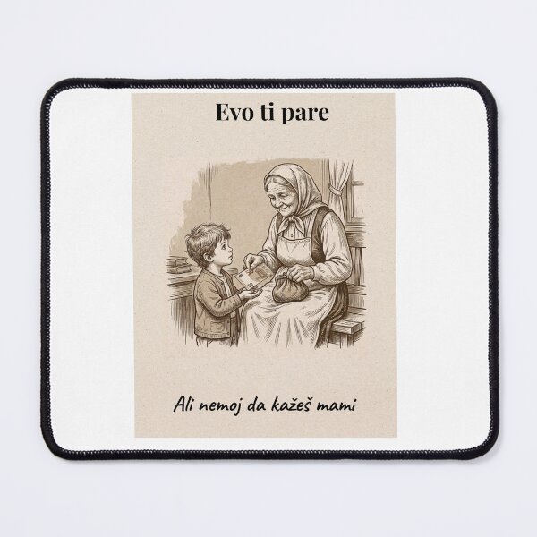 Item preview, Balkan Grandma – “Evo ti pare ali nemoj da kažeš mami” Vintage Poster designed and sold by Mastalina99.