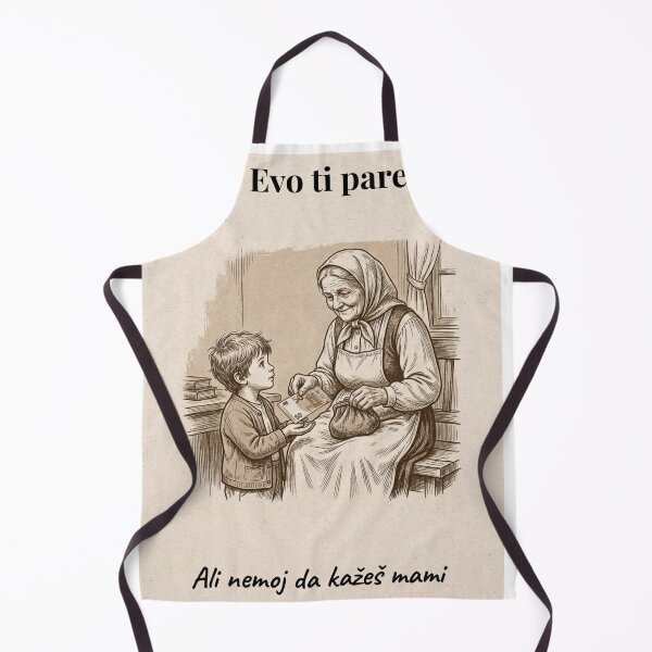 Item preview, Balkan Grandma – “Evo ti pare ali nemoj da kažeš mami” Vintage Poster designed and sold by Mastalina99.