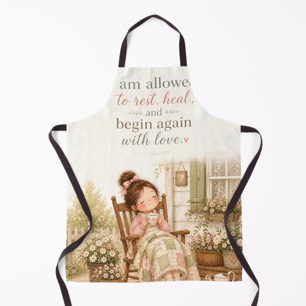 Item preview, I Am Allowed To Rest Heal And Begin Again Self Care Quote Art designed and sold by LoveNurseries.