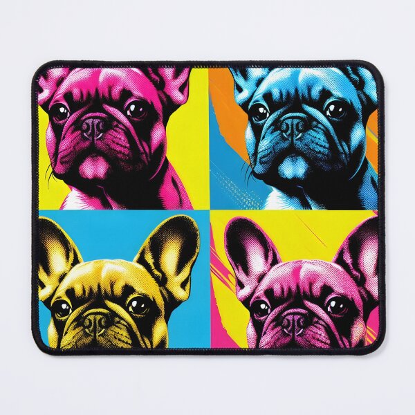 Item preview, French Bulldog pop art - Eye-catching colors designed and sold by davidromapixel.